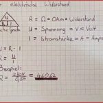 Elektrischen Widerstand Ausrechnen Ohmsches Gesetz