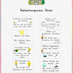 Elektrischer Strom Sachkunde 4 Klasse Strom Arbeitsblätter