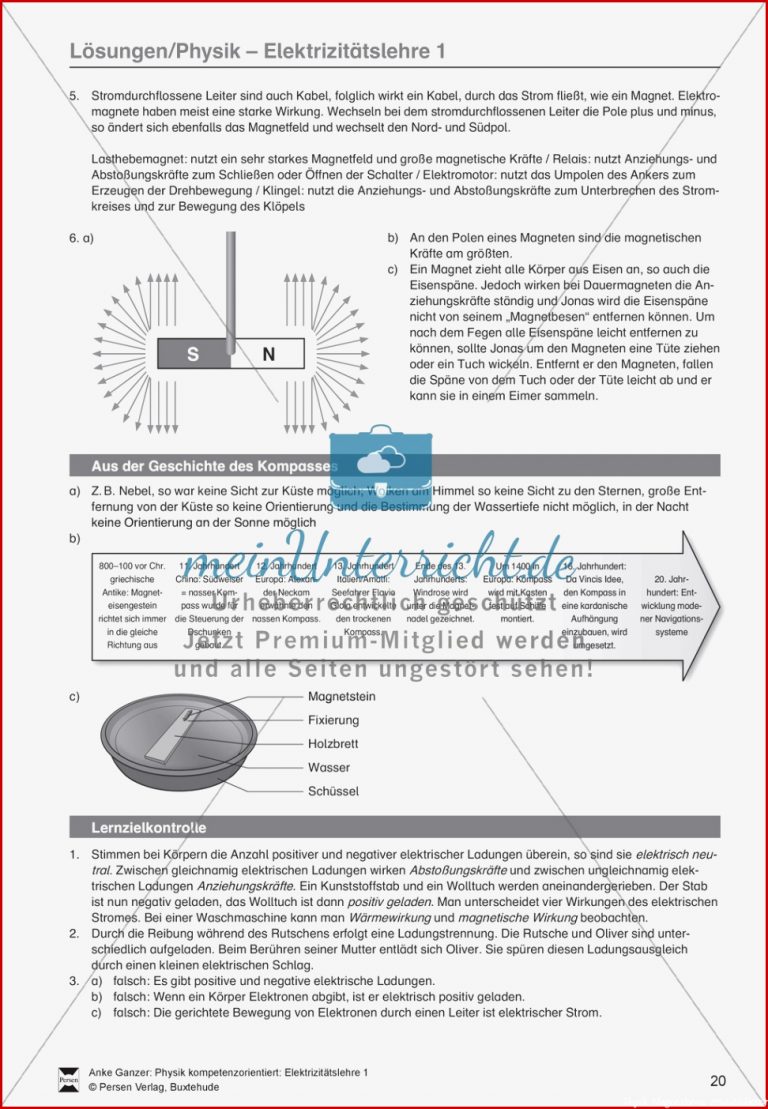 Elektrizitätslehre Magnetismus Magnetkräfte