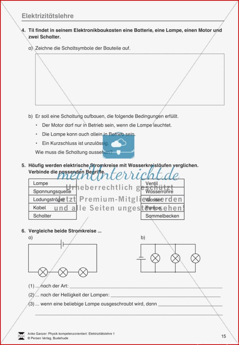 Elektrizitätslehre Magnetismus Test Lernzielkontrolle