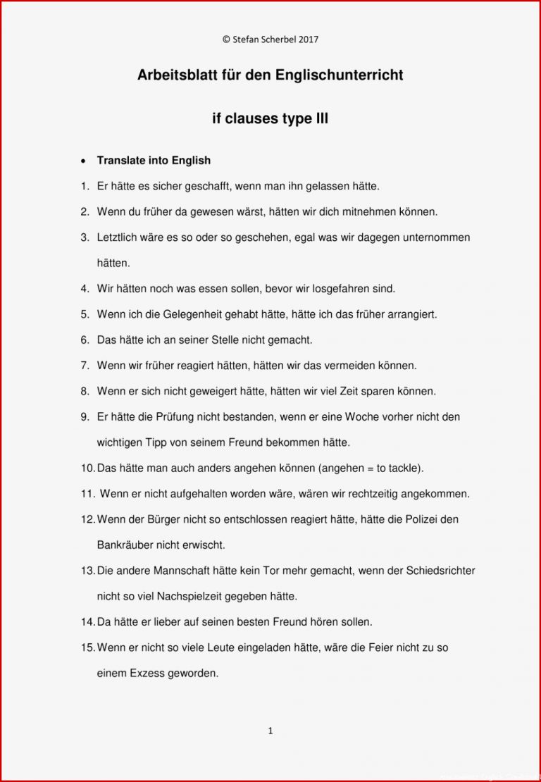 Englisch | If clauses Bedingungssätze Conditional Typ 3 | 8. 9. 10 ...