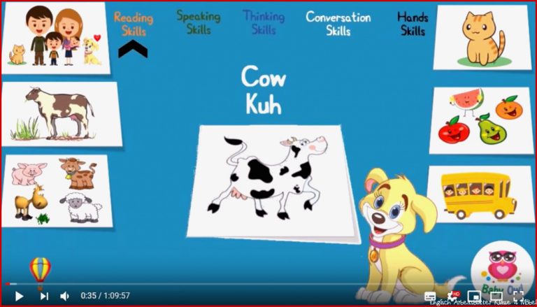 Englisch lernen für Kinder Lernvideos Übersetzung ab 8 9