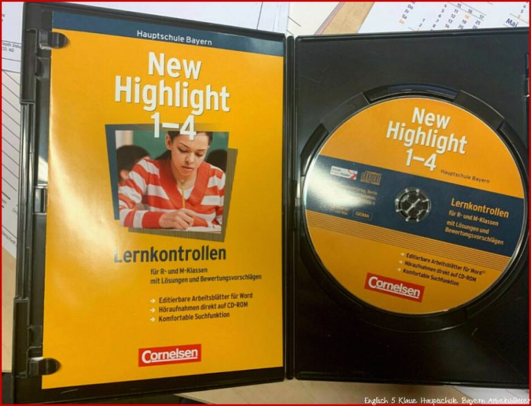 Englisch Lernkontrolle New Highlight 1-4 Cornelsen CD in Bayern ...