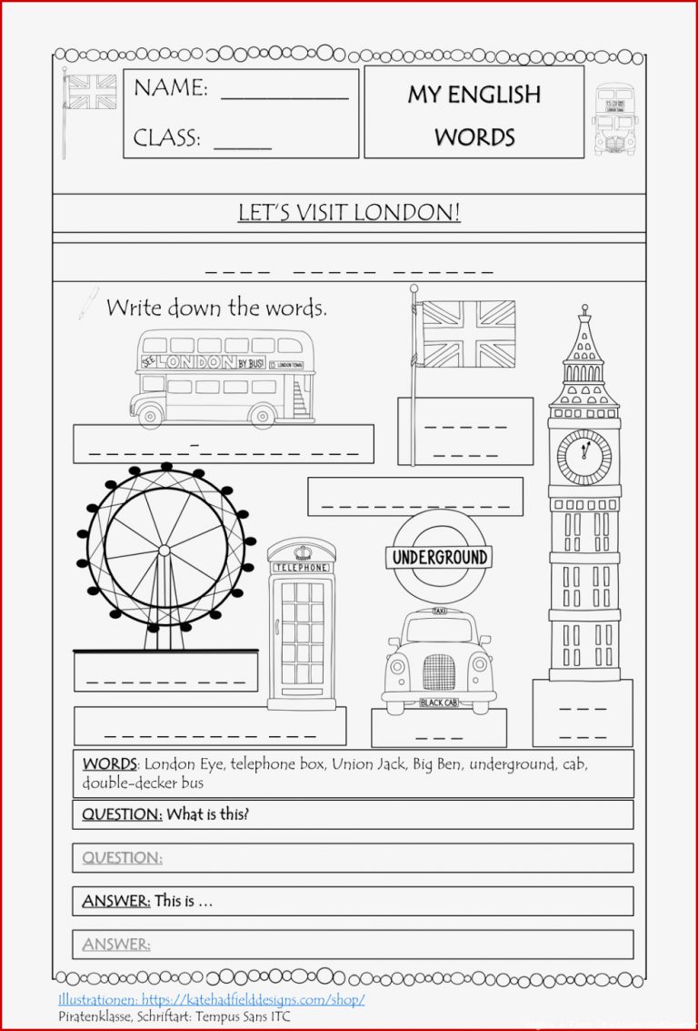 Englisch Let s visit London Wörterbuch