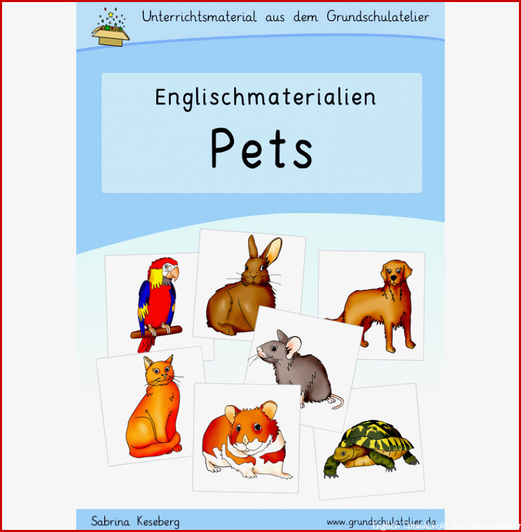 Englischmaterialien pets Haustiere