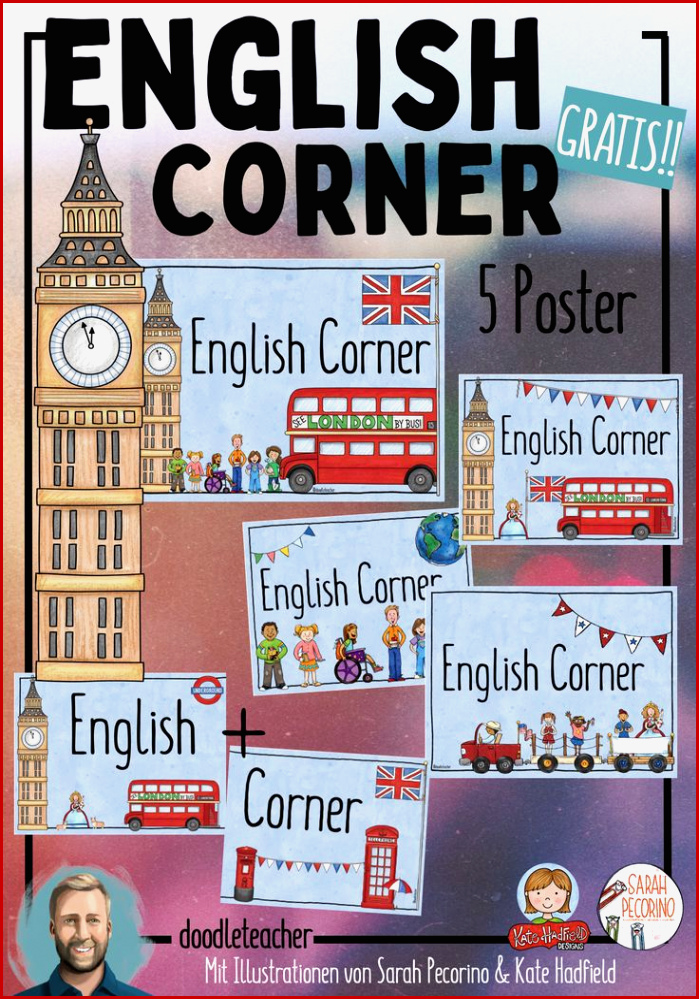 English Corner Poster – Unterrichtsmaterial Im Fach