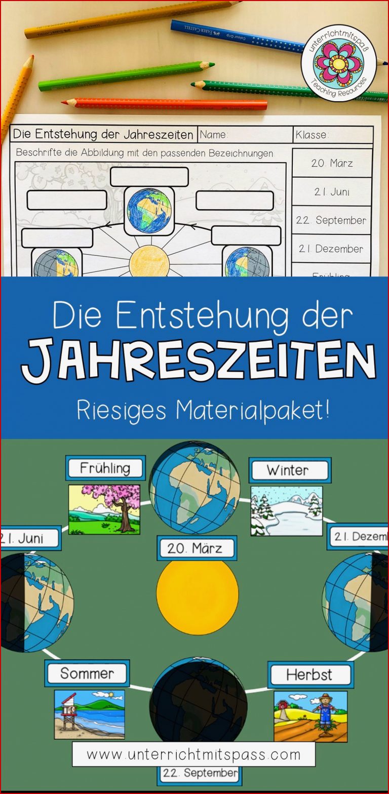 Entstehung Der Jahreszeiten Grundschule Arbeitsblätter