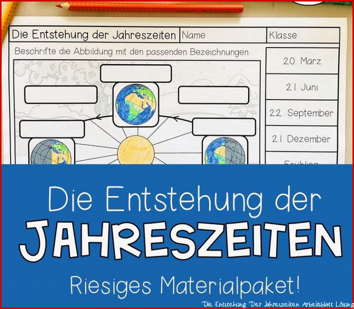 Entstehung Der Jahreszeiten Grundschule Hope Bills