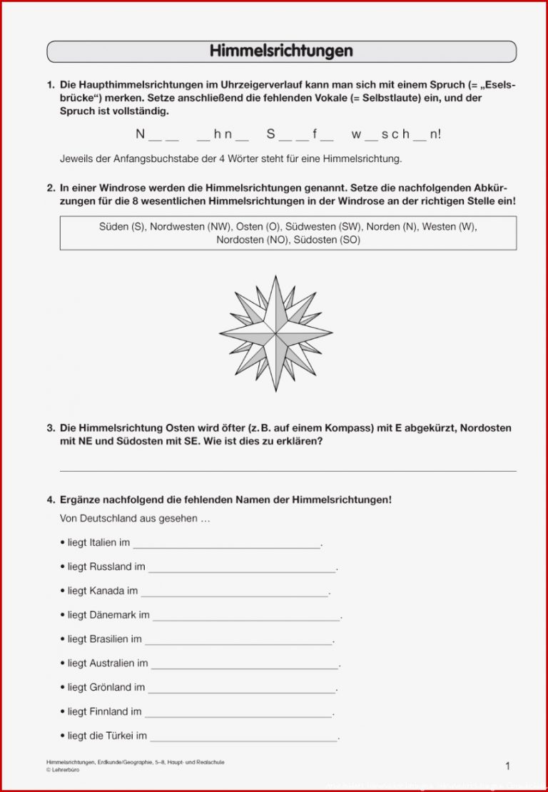 Erdkunde Geografie · Arbeitsblätter · Haupt & Realschule