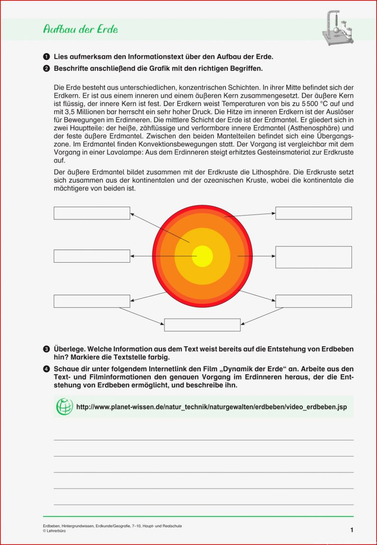 Erdkunde Geografie · Arbeitsblätter · Sekundarstufe I