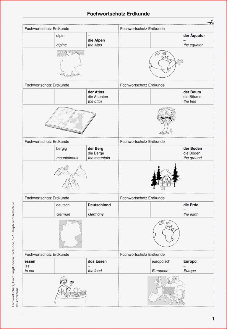 Erdkunde Geografie · Arbeitsblätter · Sekundarstufe I