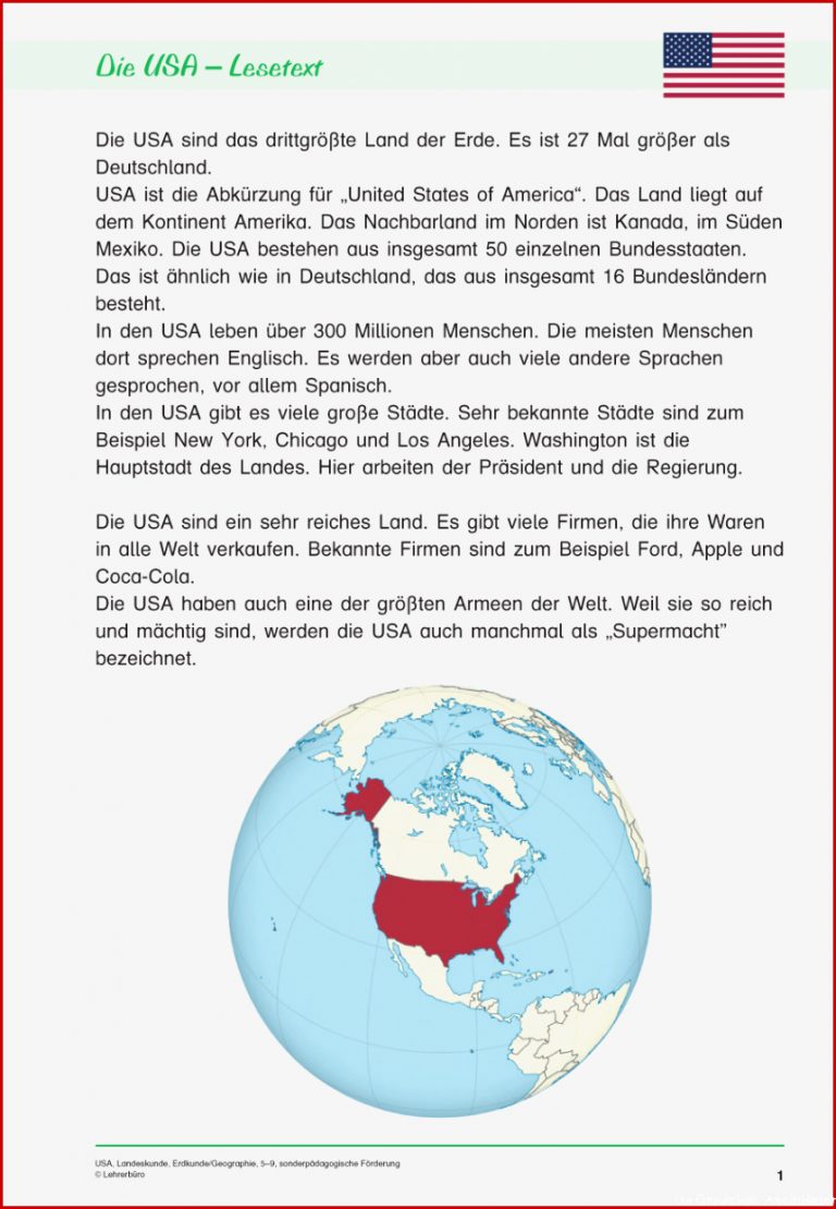 Erdkunde Geografie · Arbeitsblätter · Sonderpädagogik