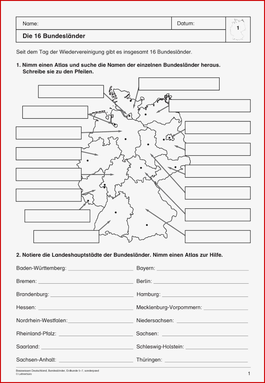 Erdkunde Sachunterricht Grundschule Schule Arbeitsblätter