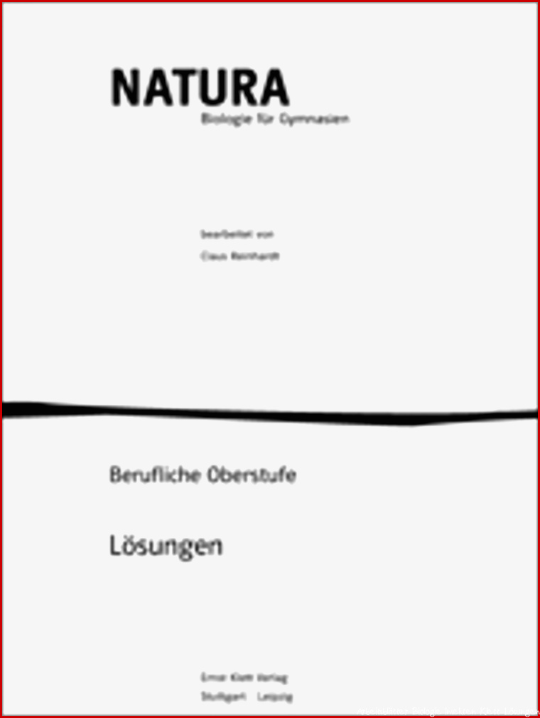 Ernst Klett Verlag Arbeitsblätter Biologie Lösungen