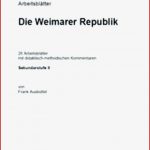 Ernst Klett Verlag Arbeitsblätter Die Weimarer Republik