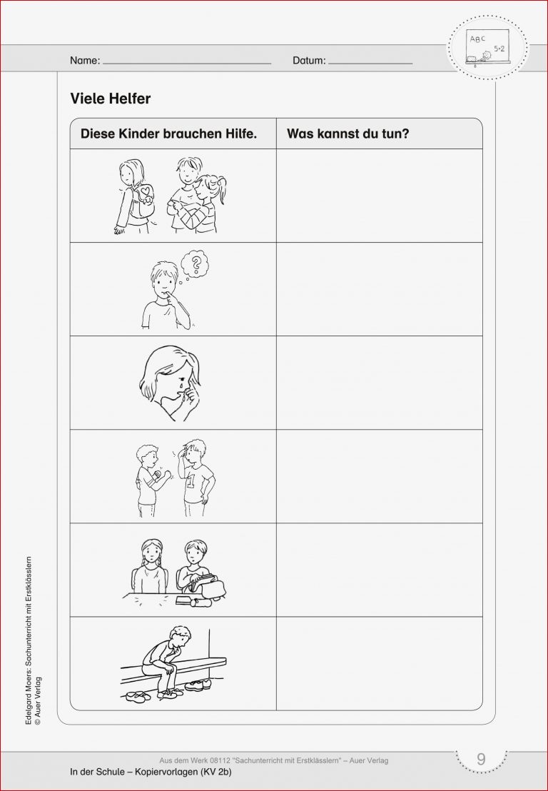 Erste Hilfe Grundschule Arbeitsblätter Worksheets