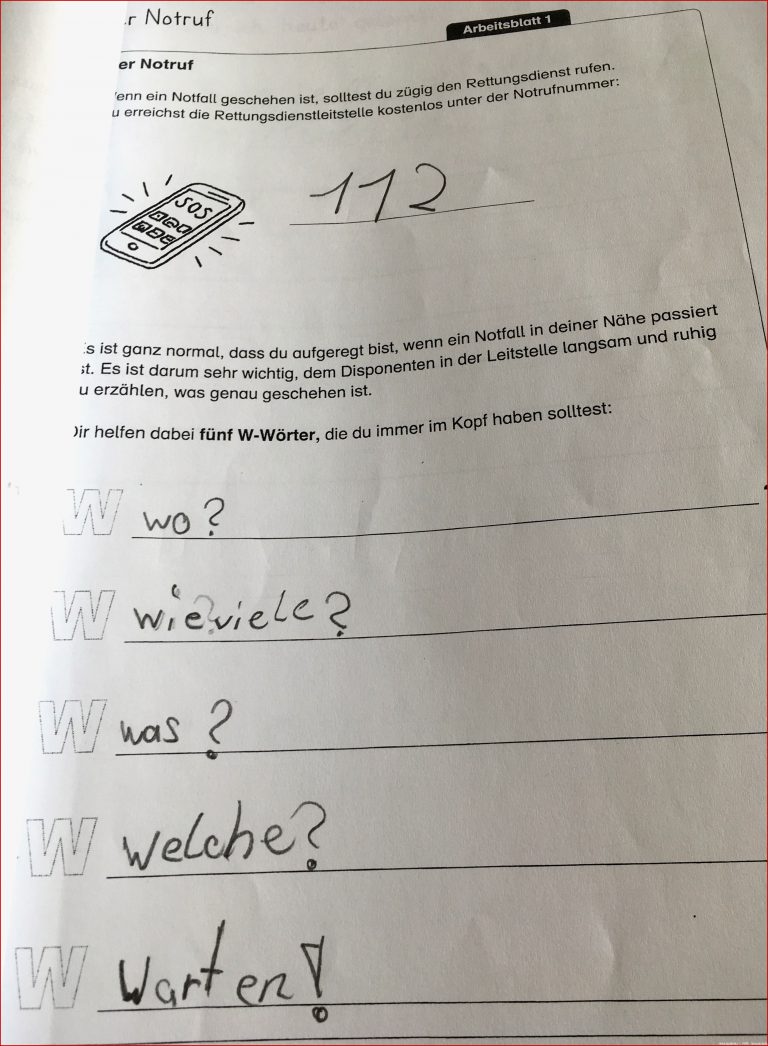 Erste Hilfe in der Eulenklasse (4b) - Heideschule Köln