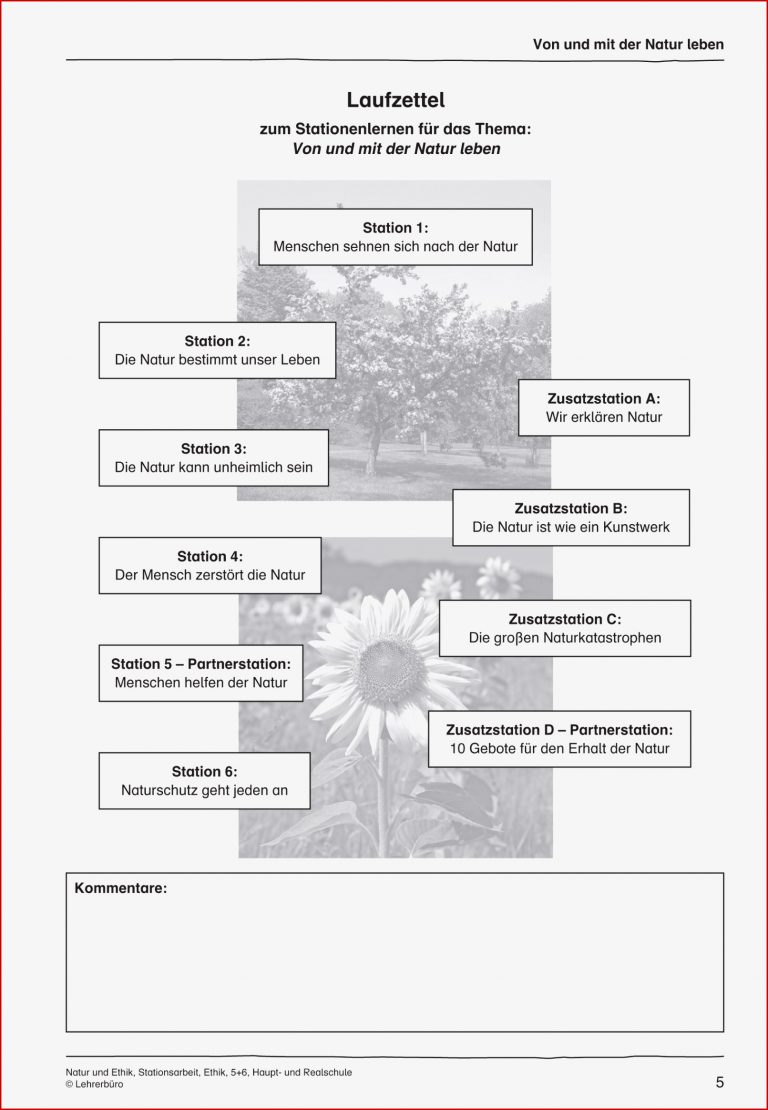 Ethik · Arbeitsblätter · Sekundarstufe I · Lehrerbüro