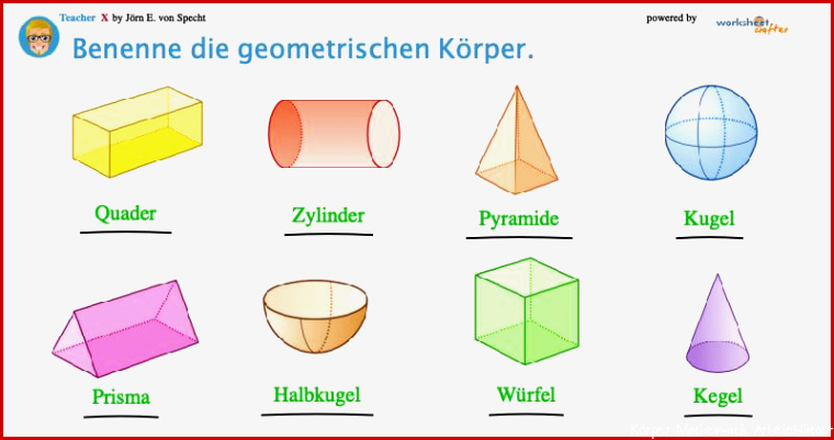 Eulenpost - Mathematik - Geo-Körper benennen