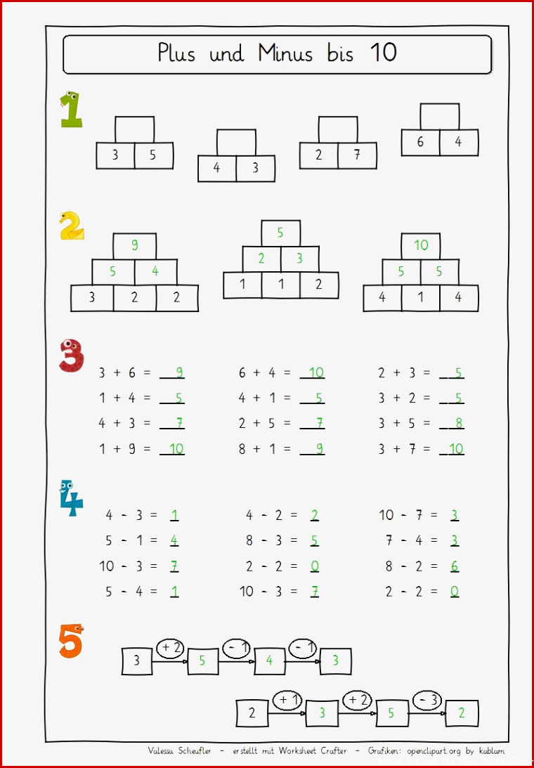 Eulenpost Plus und Minus 10 lernen Pinterest