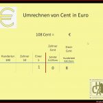 Euro Und Cent Umwandeln Dezimalzahlen Arbeitsblatt In