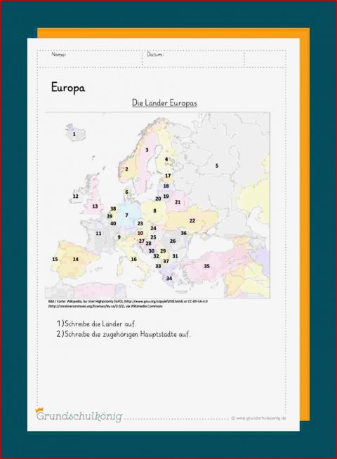 Europakarte Lernen