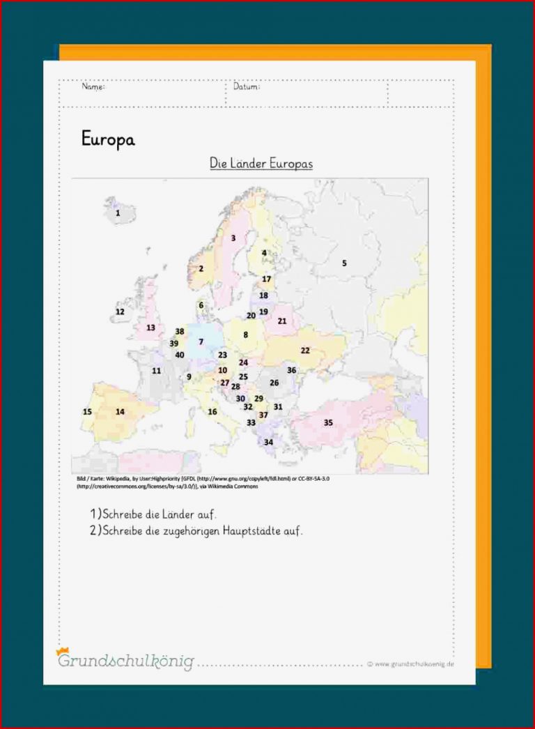 Europakarte Lernen