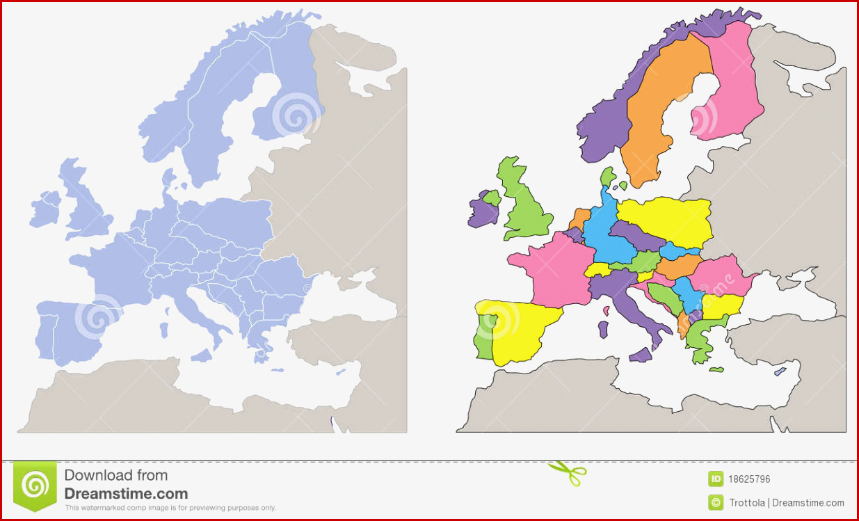 Europakarte Umrisse Länder