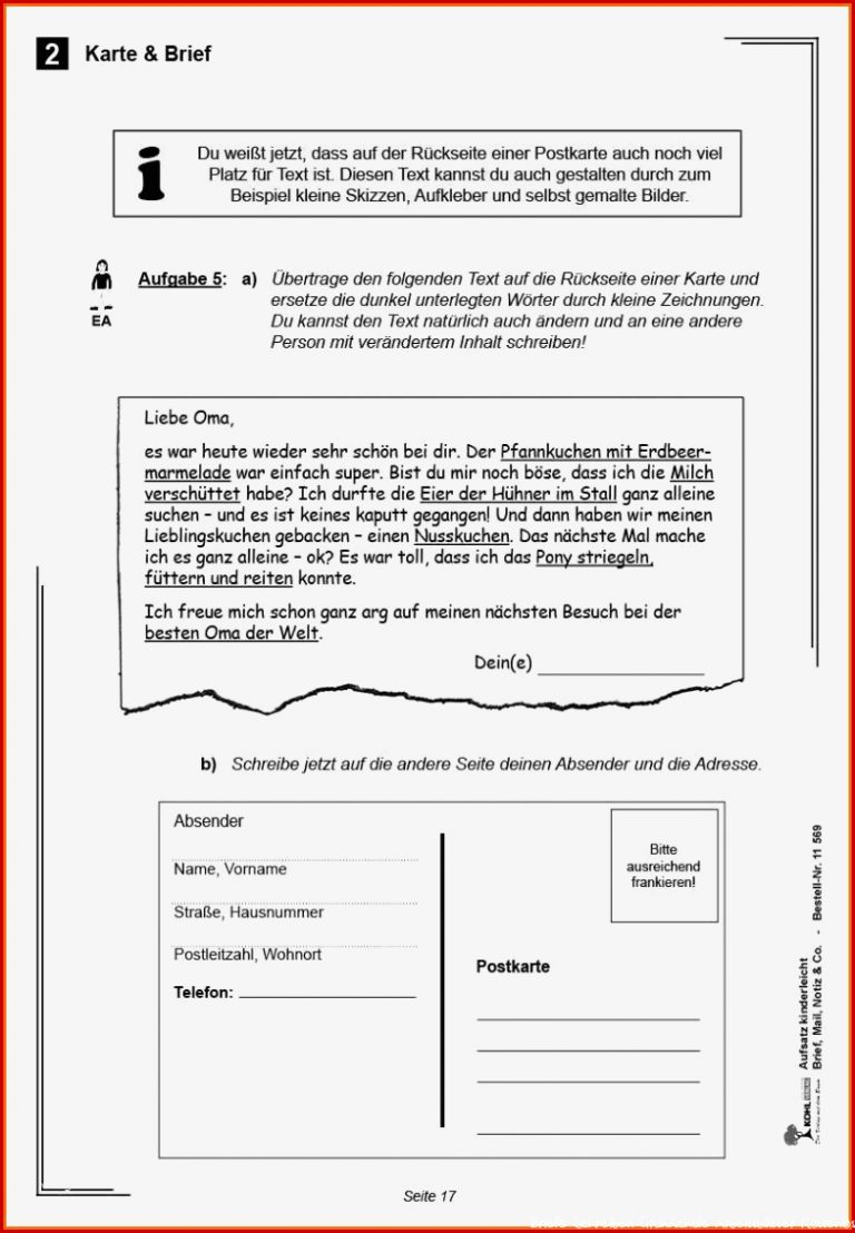 Exklusiv 17 Brief Schreiben 4 Klasse Beispiel