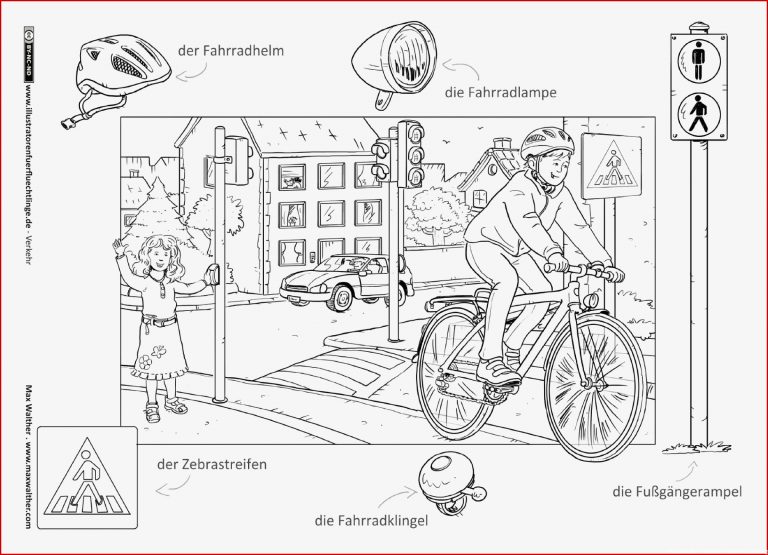 Fahrrad Ampel Zebrastreifen