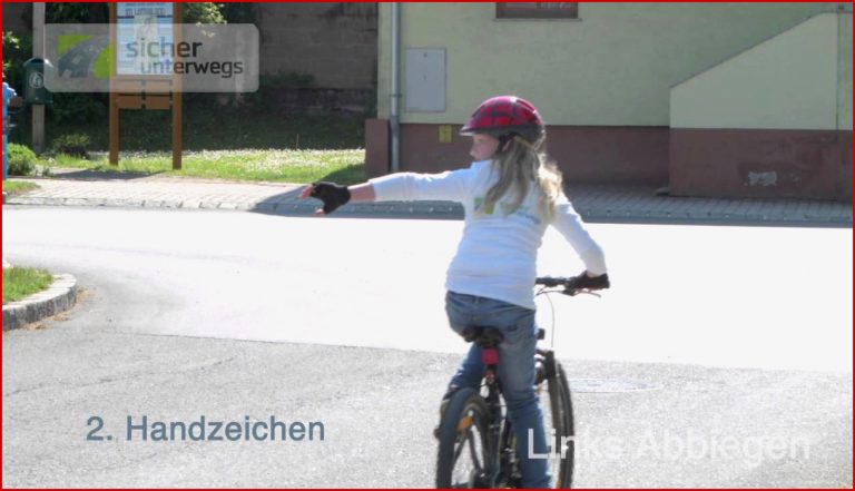 Fahrradworkshop Links Abbiegen Mit Alterstypischen