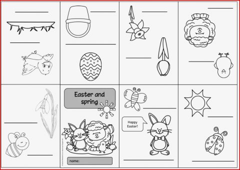 Faltheft Zu "easter and Spring"