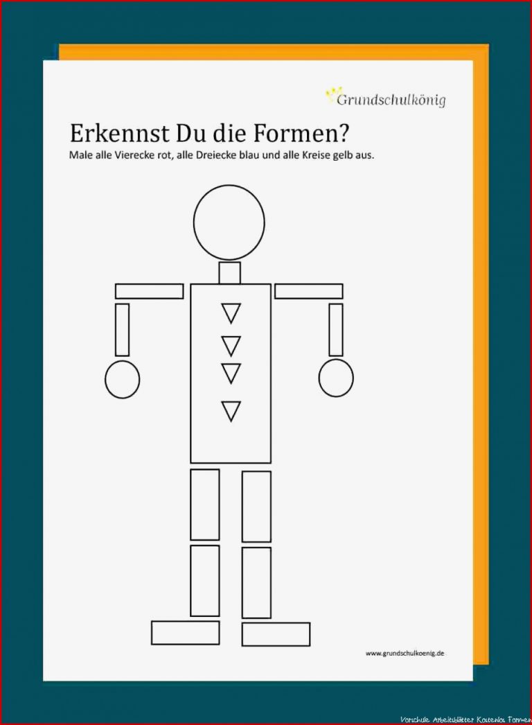 Farben Und formen 5 Arbeitsblätter Mit Übungen Zu Den