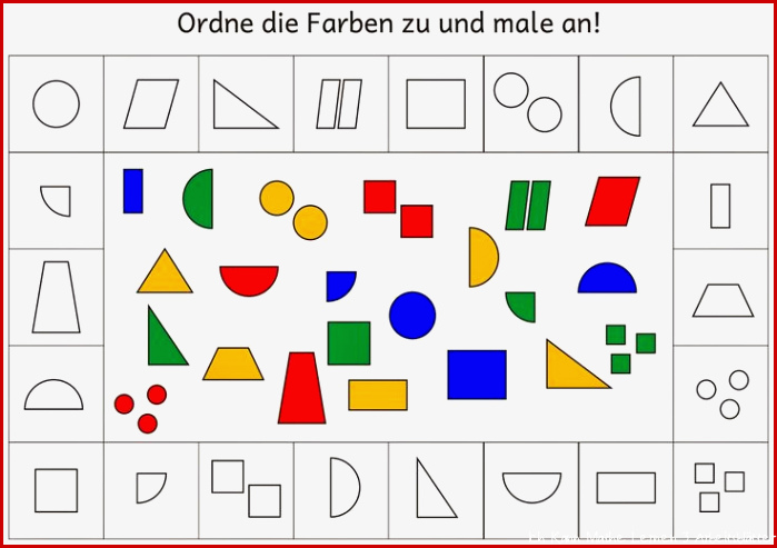 Farben zuordnen und anmalen 1