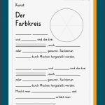 Farbenlehre Grundschule Arbeitsblätter Worksheets