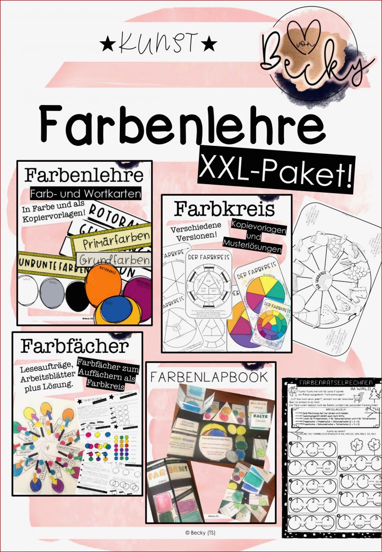 Farbenlehre Paket Kunst – Unterrichtsmaterial Im Fach