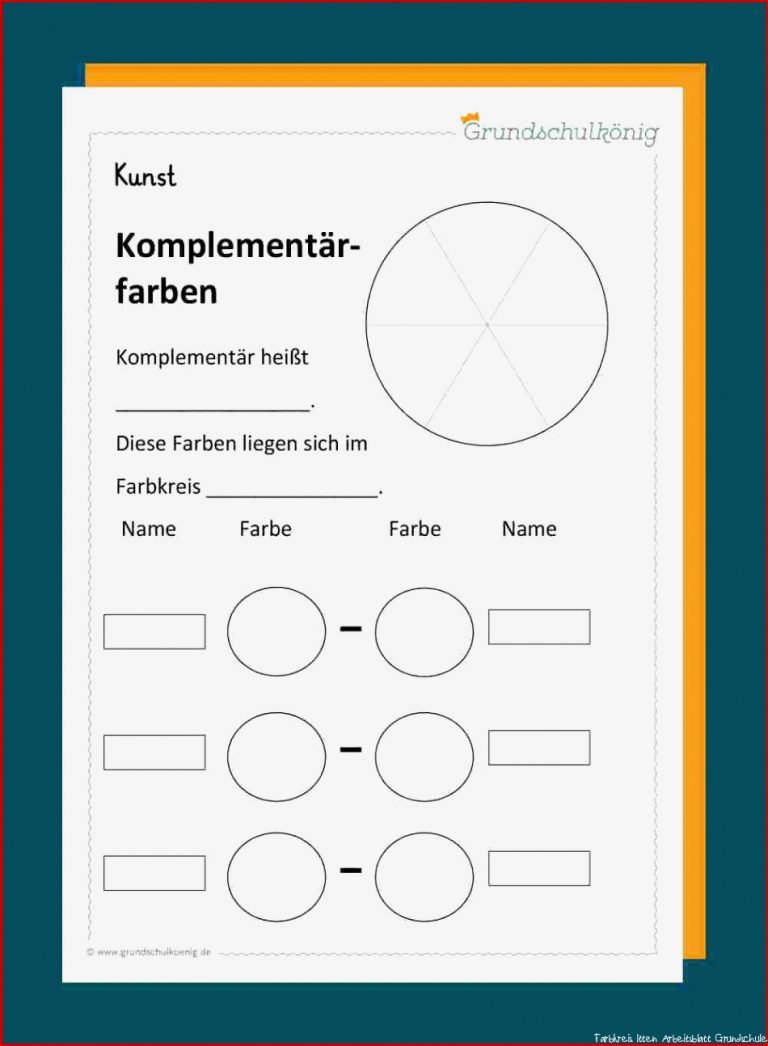 Farbkreis Itten Vorlage