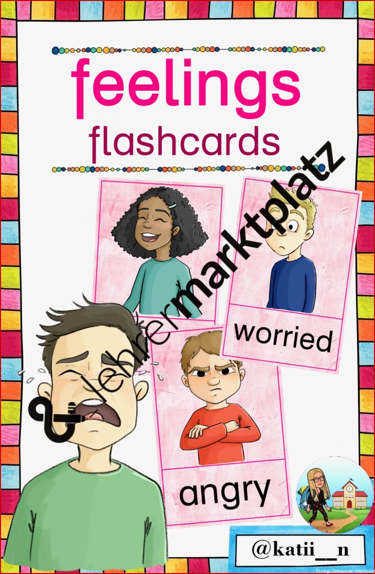 Feelings Flashcards – Unterrichtsmaterial im Fach