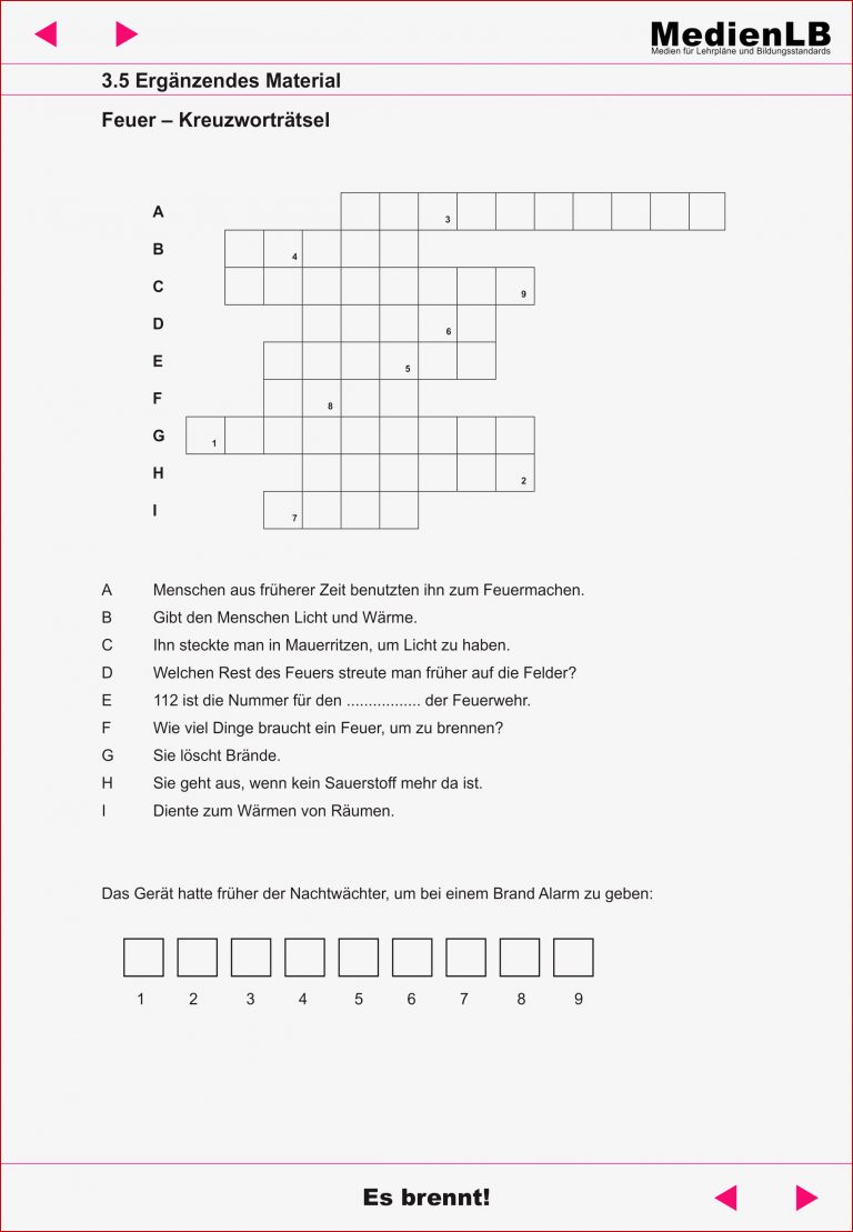 Feuer und Feuerwehr Rätsel und Spiele