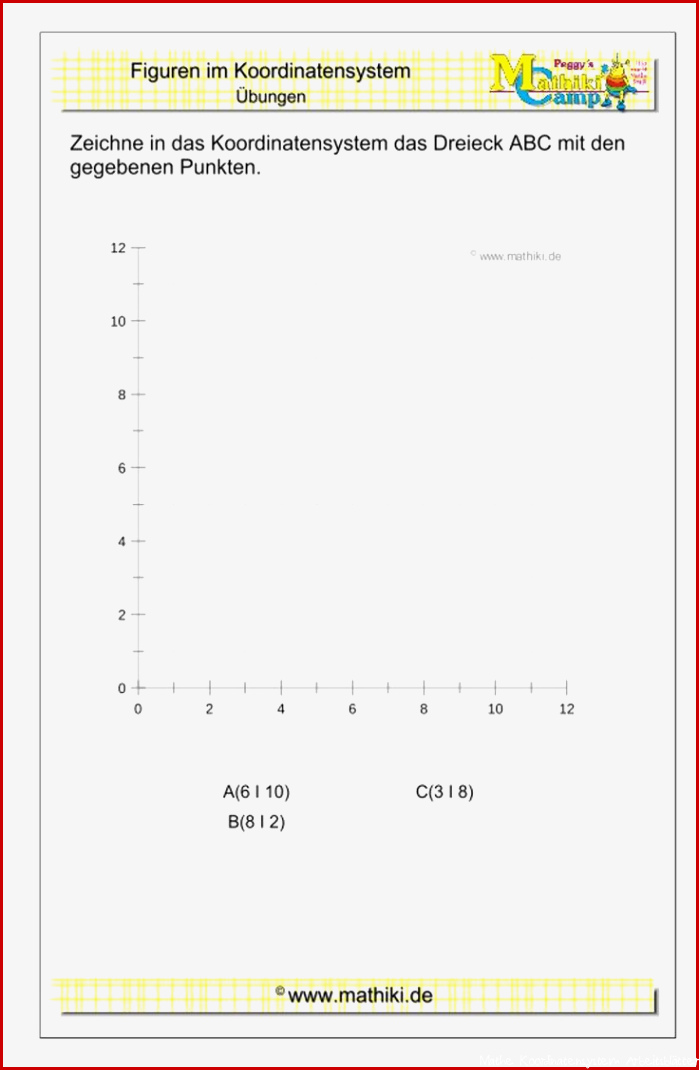 Figuren im Koordinatensystem II Klasse 5 6 mathiki
