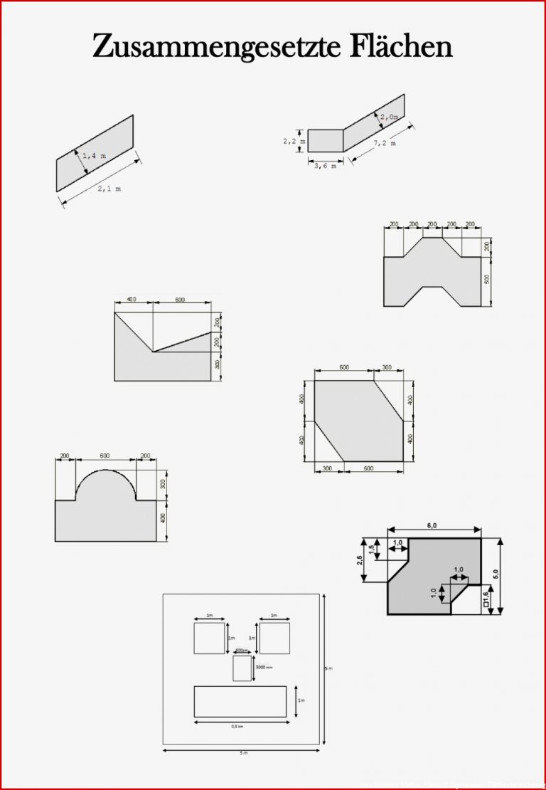 Flächenberechnung 6 Klasse Arbeitsblätter Worksheets