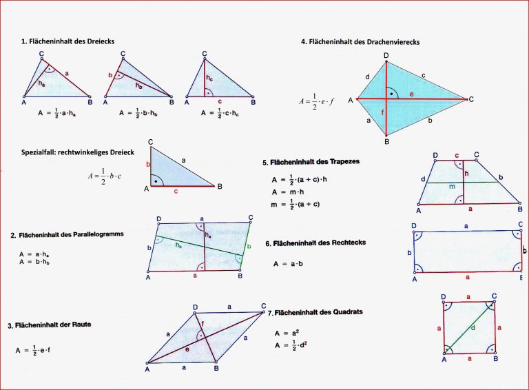 Flächenformeln Rsneuhauss Webseite