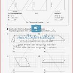 Flächeninhalt Und Umfang Das Parallelogramm Meinunterricht