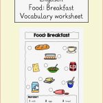 Food Breakfast Worksheet Frühstück Wortschatz