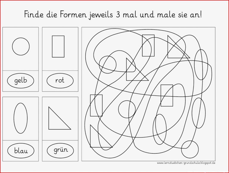 Formen Finden 1 Visuelle Wahrnehmung Schulen