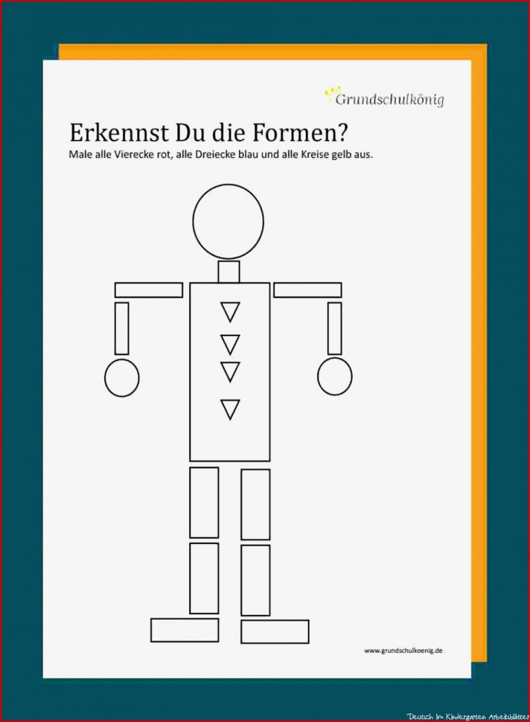 Formen Im Kindergarten Arbeitsblätter Kinderbilder