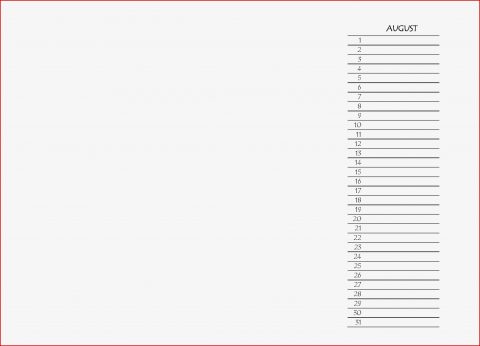 Foto or Picture Kalender Diy August