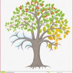 Four Seasons Tree Stock Vector Image