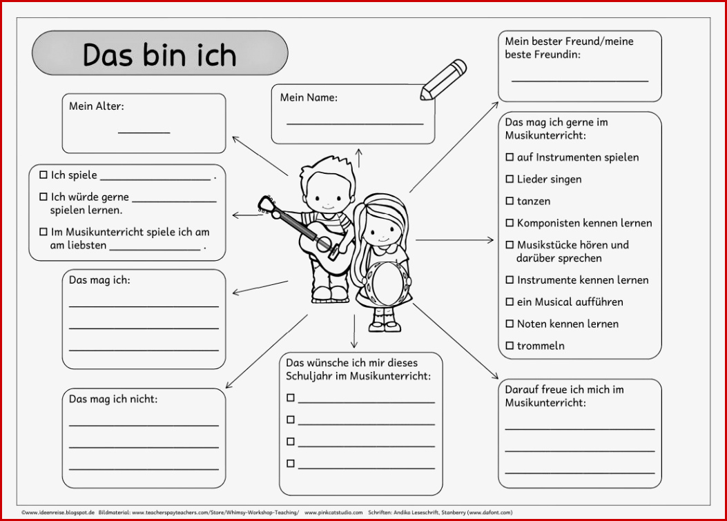 Fragenbogen Für Den Musikunterricht