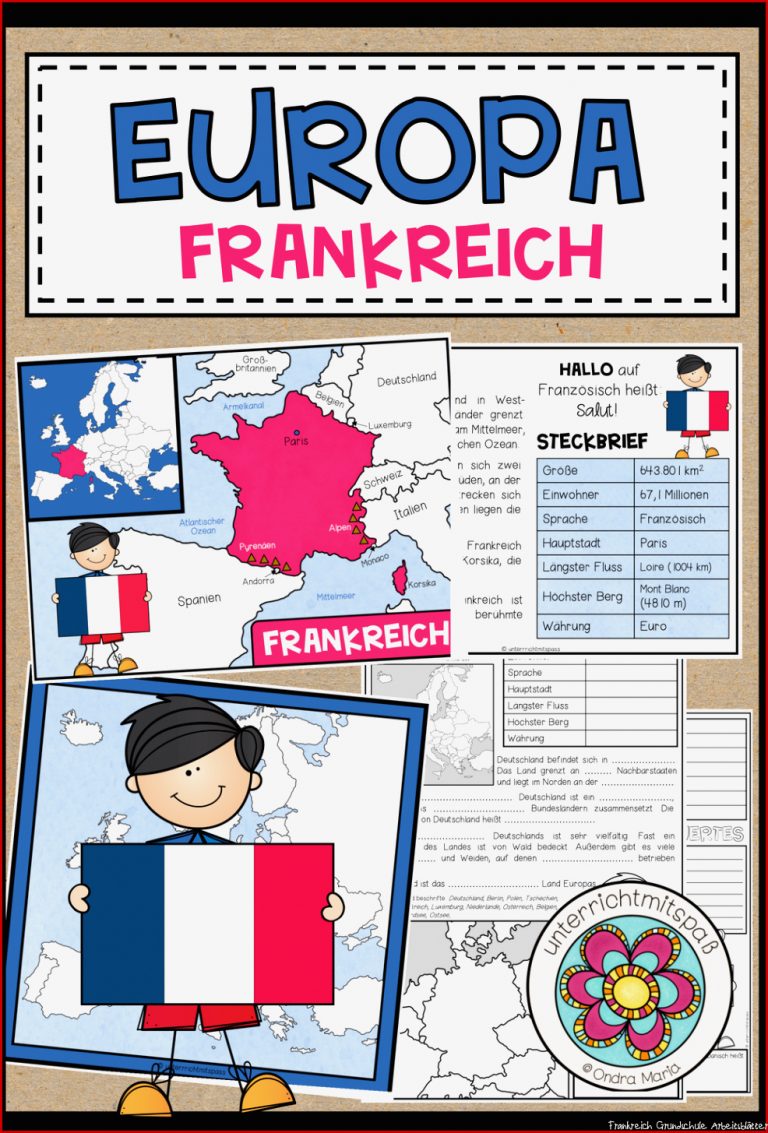 Frankreich Länderkunde Europa – Unterrichtsmaterial Im